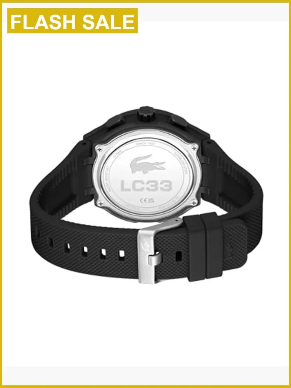 Men's Sporty Quartz Watch, Silicone Strap, TR90 Case, Chronograph, 100m Water